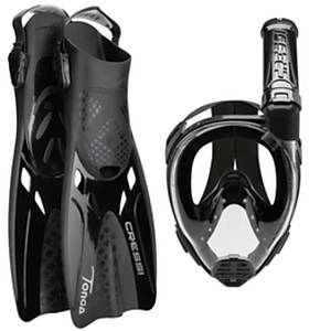 Cressi Baron + Tonga Maske �norkel Seti