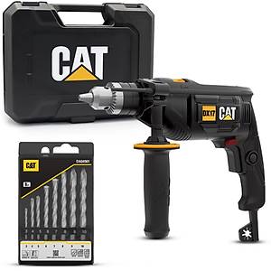 CAT DX17.1 750Watt 13mm Profesyonel Darbeli Matkap + 8 Par�a Aksesuar