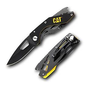 CAT DA980267 Kemer Ask� Kancal� �i�e A�acakl� Katlanabilir 16CM Paslanmaz �elik Siyah Kamp �ak�s�