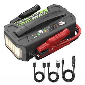 Lokithor J3250PRO 12V 3250Amp LiFePO4 Ak�ll� Ak� Takviye + Powerbank + Led Lamba