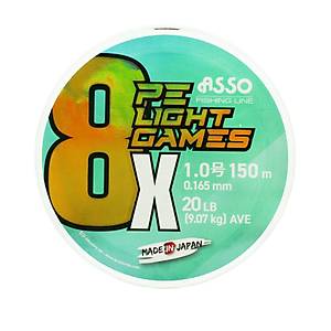 Asso 8X Light Games PE 8 �rg� Spin �p Misina 150mt Multicolor