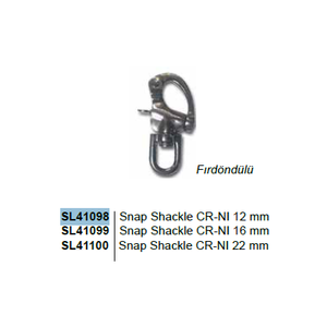 SNAP SHACKLE FIRD�ND�L�12mm