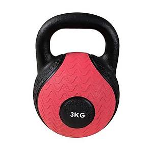 Avessa Ketlle-300 Kau�uk Kettle Damb�l 3 Kg Pembe-Siyah, Krl-Ketlle300-3Kg