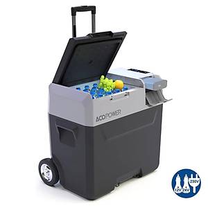 Acopower PX50 12/24/220Volt 50Litre Kompres�rl� Tekerlekli Outdoor Oto Buzdolab� (Ak� Dahil De�ildir)