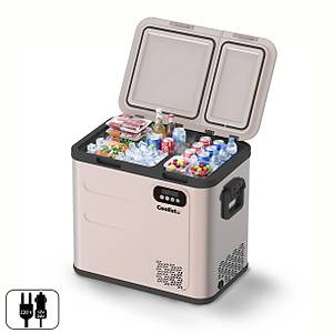 Coolist CLK60D 12/24V/220Volt 59 Litre �ift B�lmeli Outdoor Kompres�rl� Bluetooth Ba�lant�l� Oto Buzdolab�
