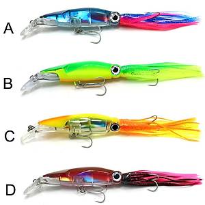 Captain 3450 Octopus Fringed 20cm Floating 36gr Kalamar Maketi