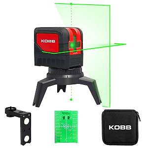KOBB KBL92G 30M Profesyonel Yatay ve Dikey Otomatik Hizalamal� Ye�il �apraz �izgi Lazer,Noktal� �ak�l Lazer Distomat