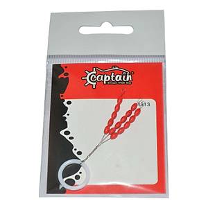 Captain 4913 Stoper 3x5li Paket K�rm�z� Silikon Stopper