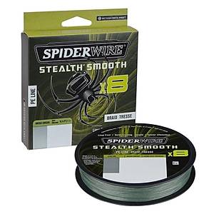 SpiderWire Stealth Smooth x8 Pe Braid 150m Moss Green �rg� �p