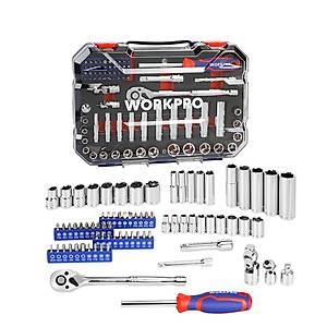 WORKPRO WP202524 1/4'� 3/8�� Metrik 75 Par�a Cr-V Profesyonel Lokma Tak�m� 