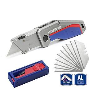 WORKPRO WP211012 A��r Hizmet Al�minyum G�vde Katlan�r R�tu� Maket B��a�� + 10 Adet Yedek B��ak