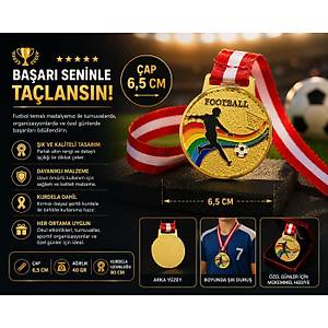 Avessa Mad-Fut-1 Futbol Fig�rl� Madalya 6.5 Cm 