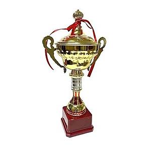 Avessa 523-A Kapakl� Gold Kaplama Kupa 45 Cm