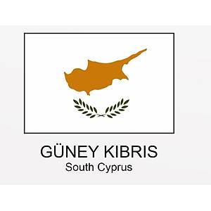 GÜNEY KIBRIS BAYRAĞI 50X75