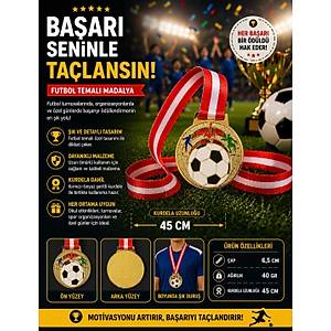 Avessa Mad-Fut-2 Futbol Fig�rl� Madalya 6.5 Cm 