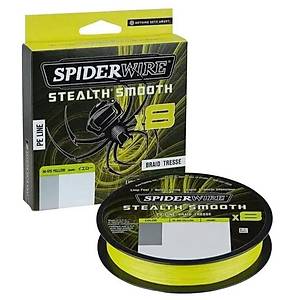 SpiderWire Stealth Smooth x8 Pe Braid 300m Hi-Vis Yellow �rg� �p