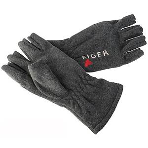 Eiger Fleece Glove Half Fingers Dark Grey