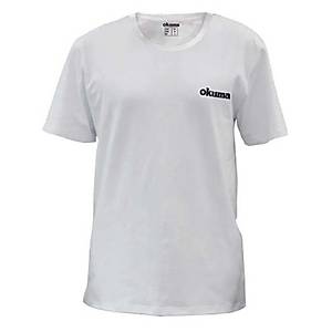 Okuma White Motif Cotton Short Sleeve Shirt