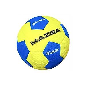 Avessa Mazsa Hb-Krc03000 Celluler Rubber Hentbol Topu No3, Tek Ebat, Krl- Hb-Krc03000, Sar�-Mavi