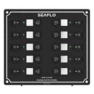 SEAFLO SWITCH PANEL 10'LU 170x150mm