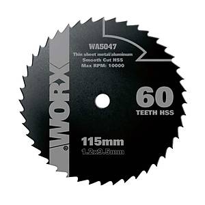 WORX WA5047 115x9,5mm Al�minyum, PVC, Sac Kesme, Daire Testere B��a��