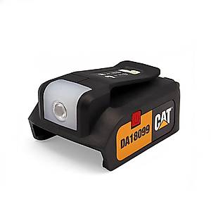 CAT DA18099 18Volt 2A �ift ��k��l� USB Port + LED Fener (Ak� Dahil De�ildir)