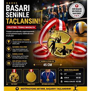 Avessa Mad-Vol-2 Voleybol Fig�rl� Madalya 6,5 Cm