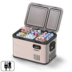 Coolist CLK40D 12/24V/220Volt 39 Litre �ift B�lmeli Outdoor Kompres�rl� Bluetooth Ba�lant�l� Oto Buzdolab�