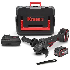 Kress KUH04.1 20Volt 5.0Ah. Li-ion �ift Ak�l� 125mm K�m�rs�z Profesyonel Devir Ayarl� Alttan Tetikli Avu� Ta�lama 