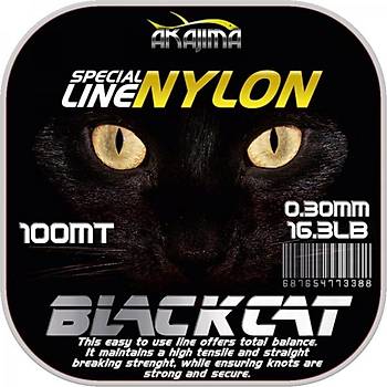 BLACK CAT 0.20MM NYLON SİYAH MİSİNA 100 MM 