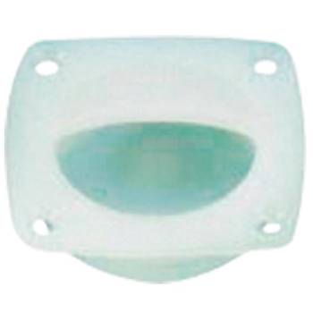 Finger Flush Pull, �44mm, 57x57mm, Plastic, Cream