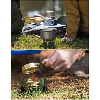 Naturehike LT01 Tanabilir Alkol Oca | Kamp Oca GOLD