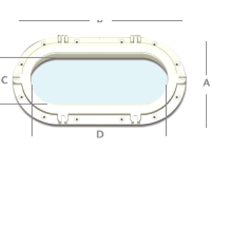 LUMBOZ OVAL S�YAH 26x50cm