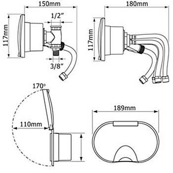 Hortumlu du� ve yuva s�cak - so�uk