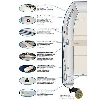 X-CAPE ALMNYUM TABANLI ME BOT, LACVERT, 330 CM