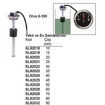 YAKIT/SU �AMANDIRASI cr-ni 70cm