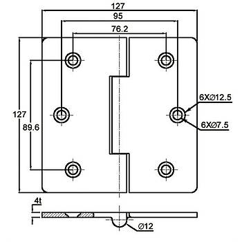 Kap� Mente�esi 127x127mm