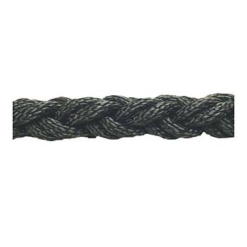 POLYESTER HALAT 8 KOLLU 18 MM SYAH (1 MT=246GR) ( Metre fiyatdr)