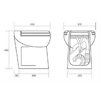 Artic Cut 24V Beyaz Ta� Taharet Musluklu Tuvalet
