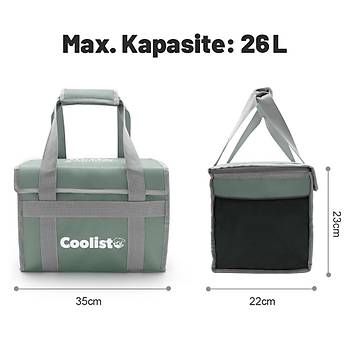 Coolist CL26LG 26 Litre Katlanabilir Termos Bez �anta / Buzluk