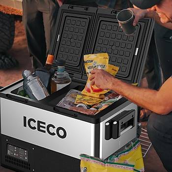 ICECO TCD45 12/24Volt 45 Litre �ift B�lmeli Outdoor Kompres�rl� Oto Buzdolab�/Dondurucu