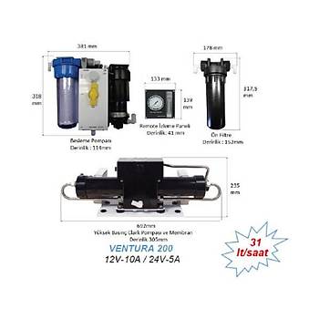 SPECTRA WATERMAKERS VENTURA 200 T (MANUEL) 12V DC SU YAPICI