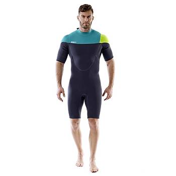 JOBE PERTH SHORTY 3/2MM WETSUIT MEN TEAL BLUE