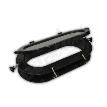 LUMBOZ OVAL S�YAH 26x50cm