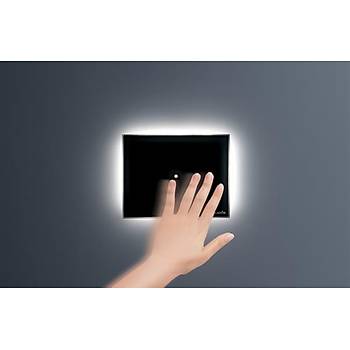 Planus Siyah Full Glass Touch Panel 2 Butonlu