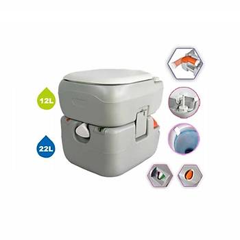 Porvaletti L�ks Portatif Tuvalet 22Lt Pis Su Tank�