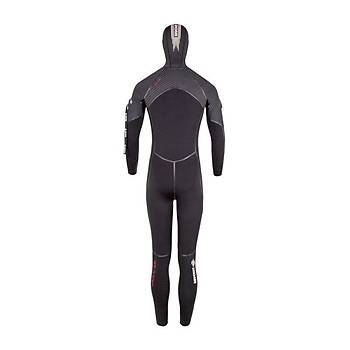 BEUCHAT Elbise MED C-ZIP Balkl, 8/7 mm Erkek Dal Elbisesi