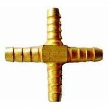 DÖRTLÜ HORTUM EKİ SARI 12 MM