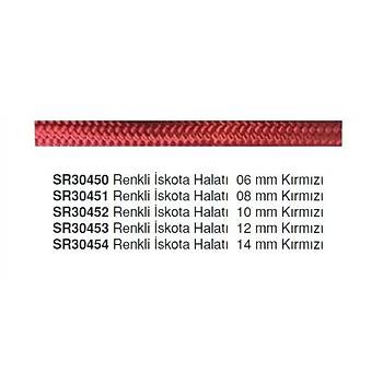 RENKL SKOTA HALATI 14 MM KIRMIZI (1 MT=29 GR) ( Metre fiyatdr)