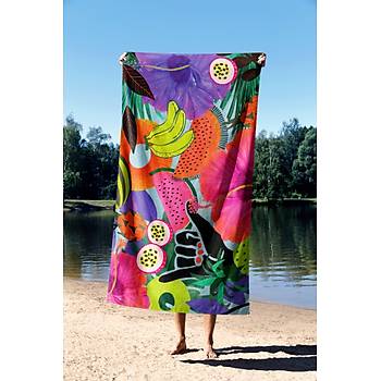 PLAJ HAVLUSU 90X150 TROPICAL VIBES